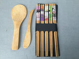 Large Sushi Making Kit with 5 pairs Chopsticks, 2 Rolling mats, Rice Paddle + Spreader