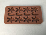 Chocolate Mould - Gingerbread Men & Candy Canes