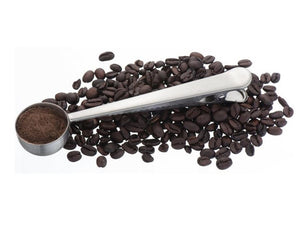 Metal Coffee Spoon and Bag-Sealing Clip in one