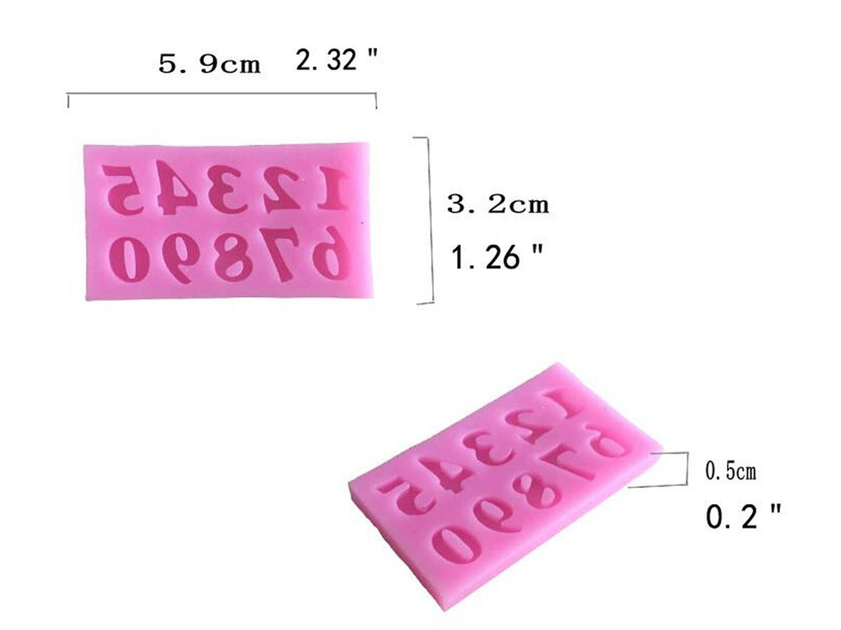 Silicone Mould - Mini Numbers – 123kitchens